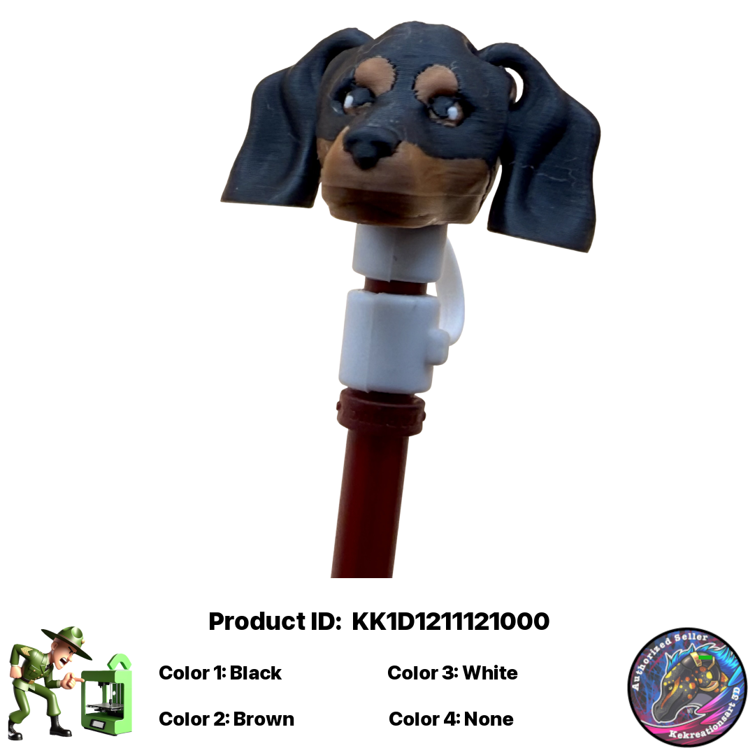 đŸ Baby Dachshund Pocket Pal Straw Topper đŸ
