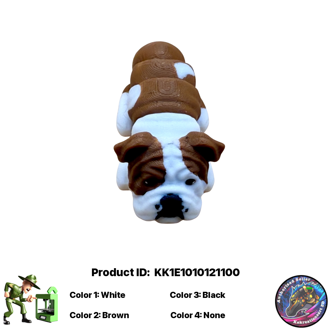 🐾 Baby BullDog Figurine Pocket Pal Keychain / Zipper Pull 🐾