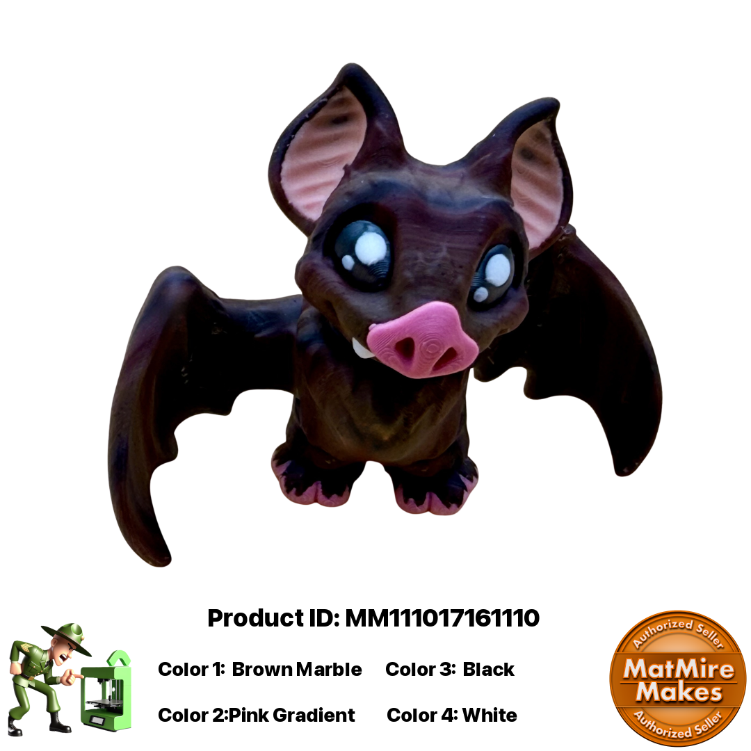 🦇 Bat Figurine Pocket Pal Keychain / Zipper Pull 🦇