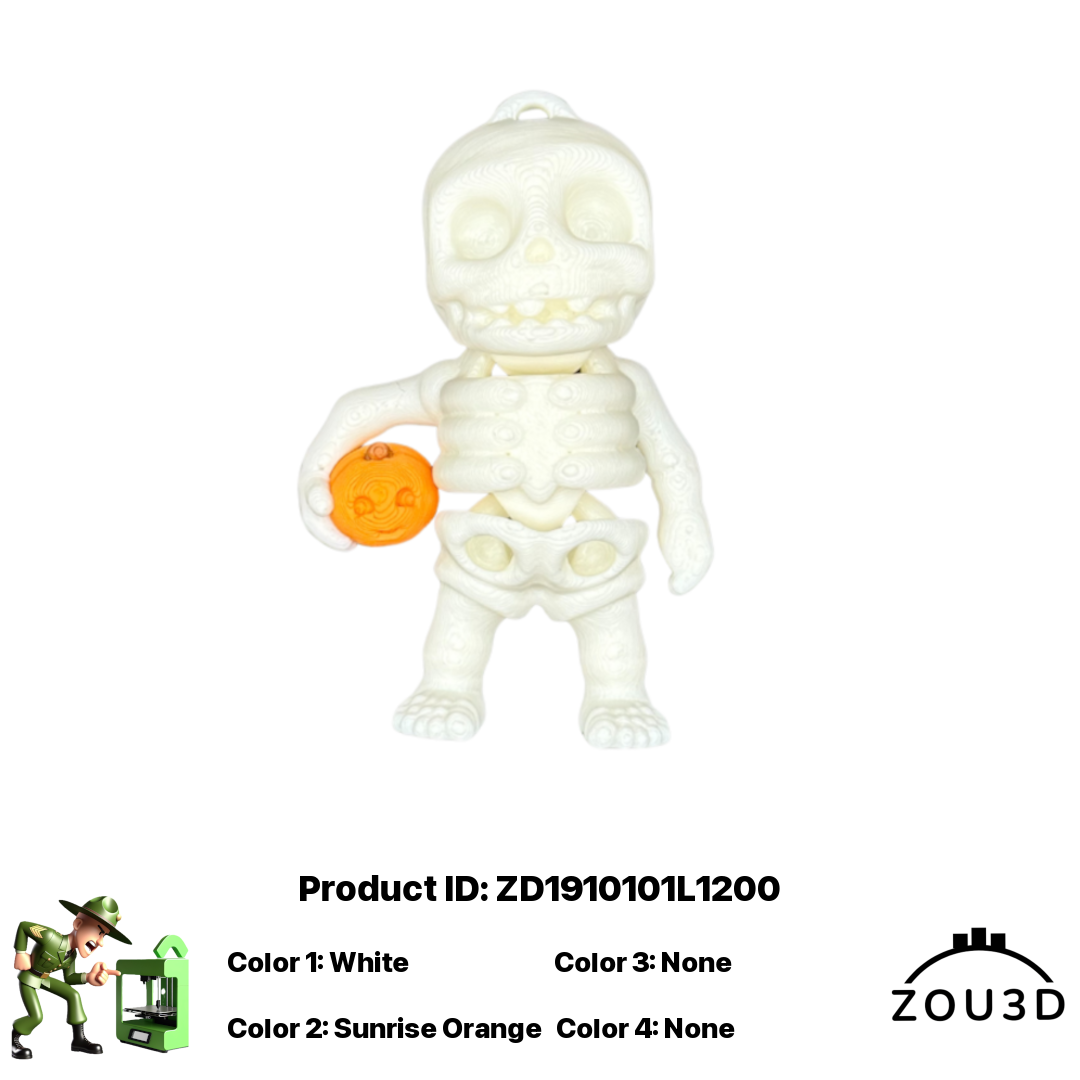 💀🎃 Skeleton Holding Jack-O-Lantern 🎃💀
