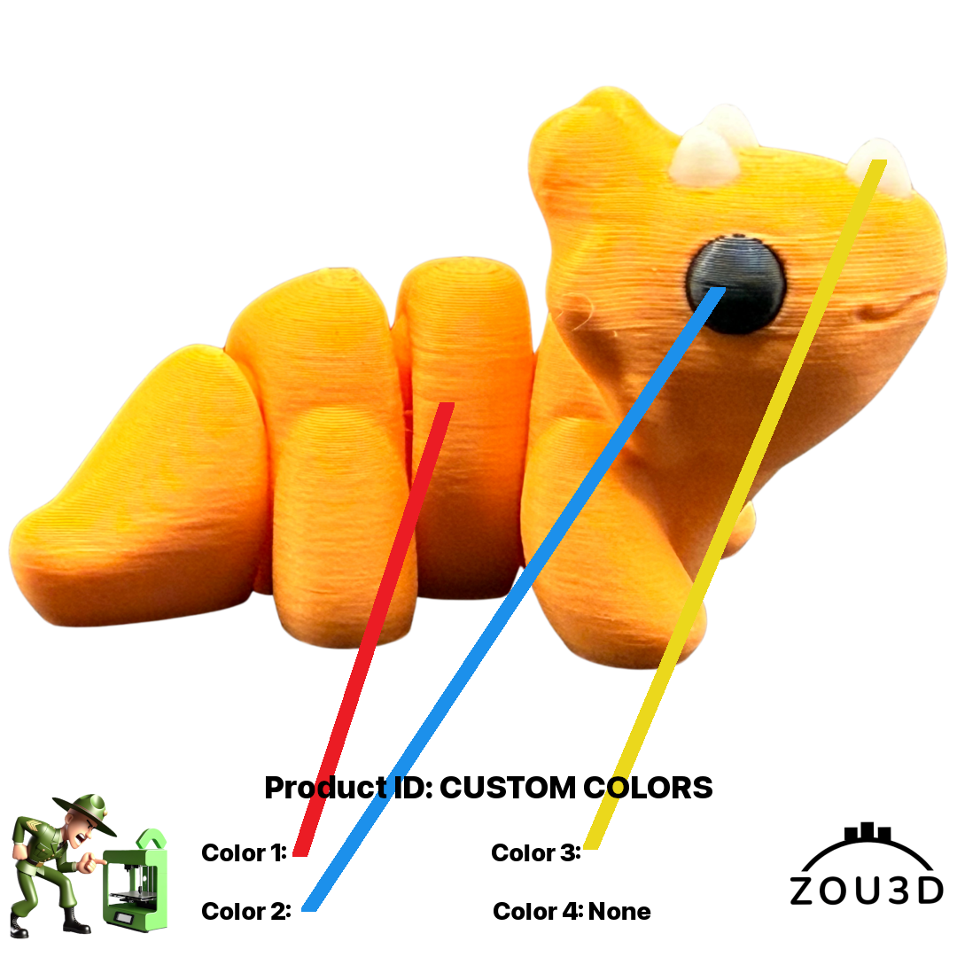 🦖 Baby Triceratops Pocket Pal Figurine 🦖