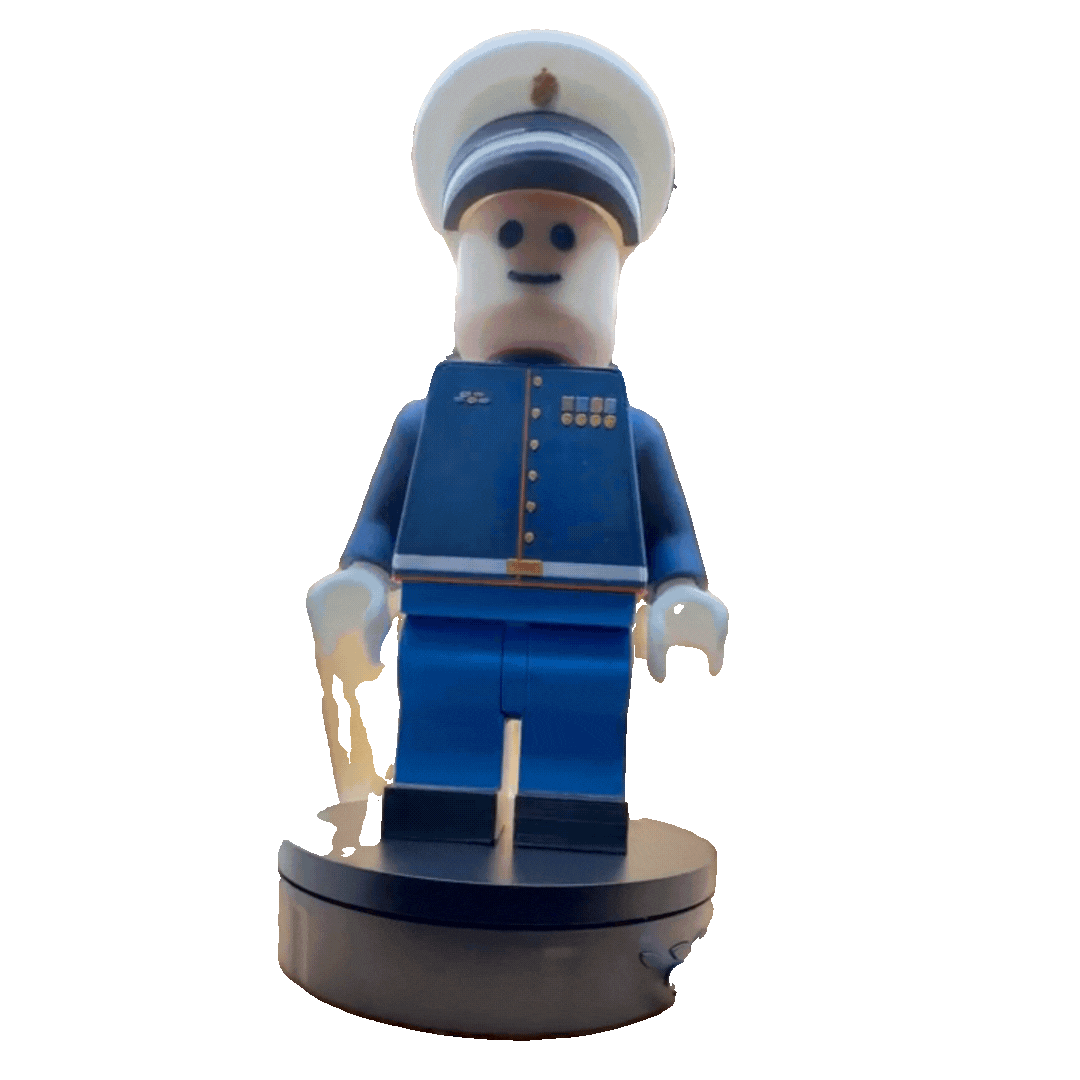 🦅🌎⚓ Big Brick Style USMC Marine Corps Dress Blues Figurine 🦅🌎⚓