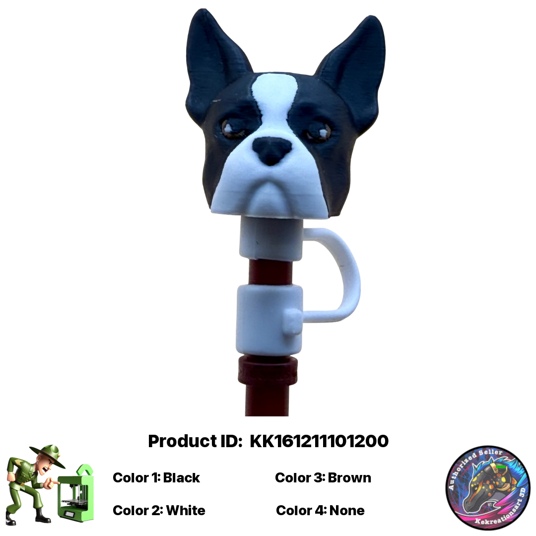 🐾 Baby Boston Pocket Pal Straw Topper 🐾