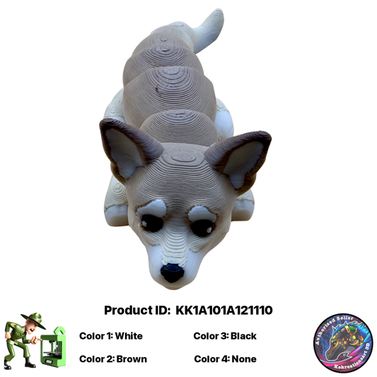🐾 Baby Chihuahua Puppy Figurine Pocket Pal Keychain / Zipper Pull 🐾