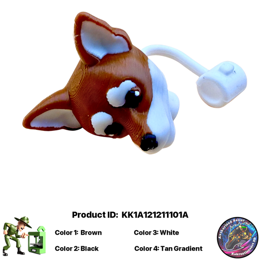 🐾 Baby Chihuahua Pocket Pal Straw Topper 🐾