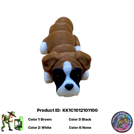 🐾 Baby Boxer Figurine Pocket Pal Keychain / Zipper Pull 🐾