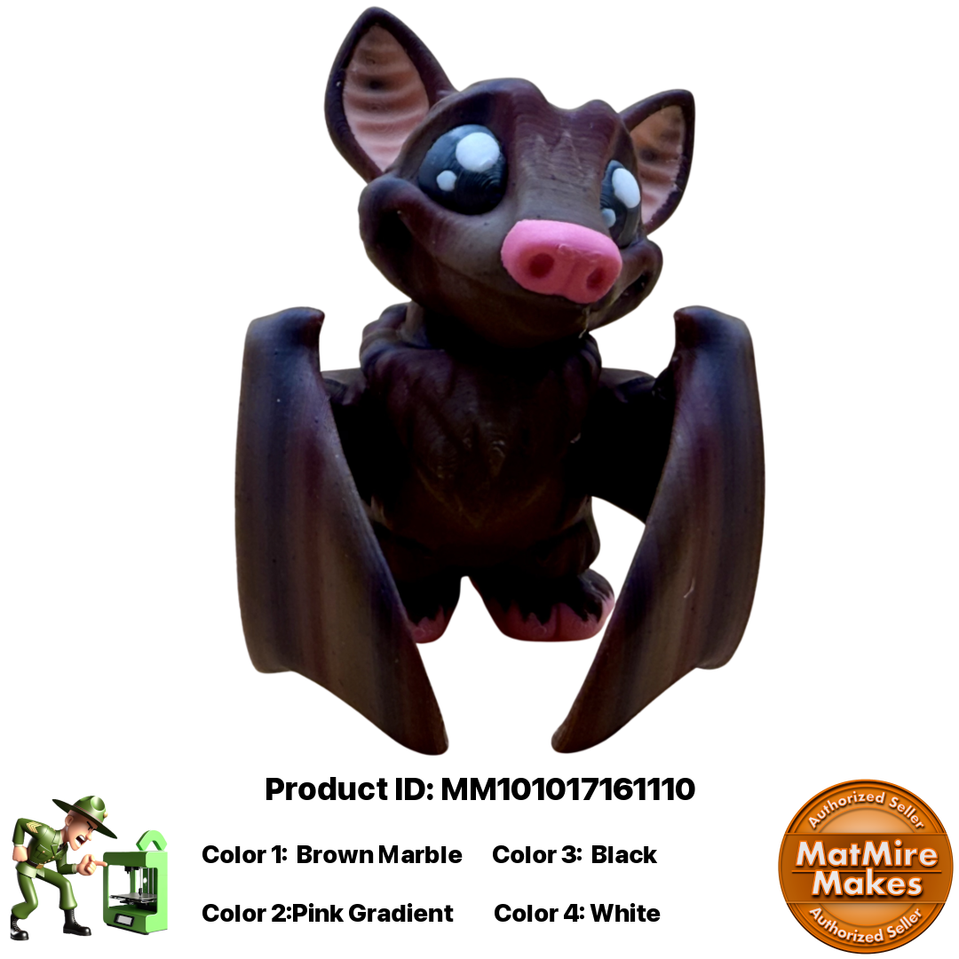 🦇 Bat Figurine Pocket Pal Keychain / Zipper Pull 🦇