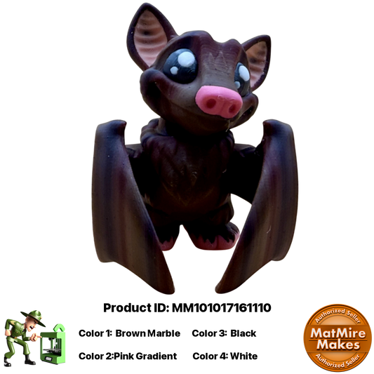 🦇 Bat Figurine Pocket Pal Keychain / Zipper Pull 🦇