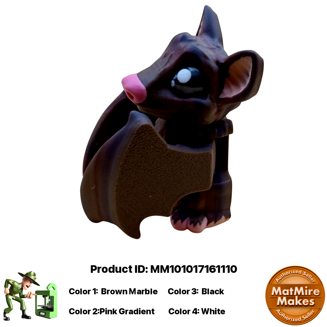 🦇 Bat Figurine Pocket Pal Keychain / Zipper Pull 🦇