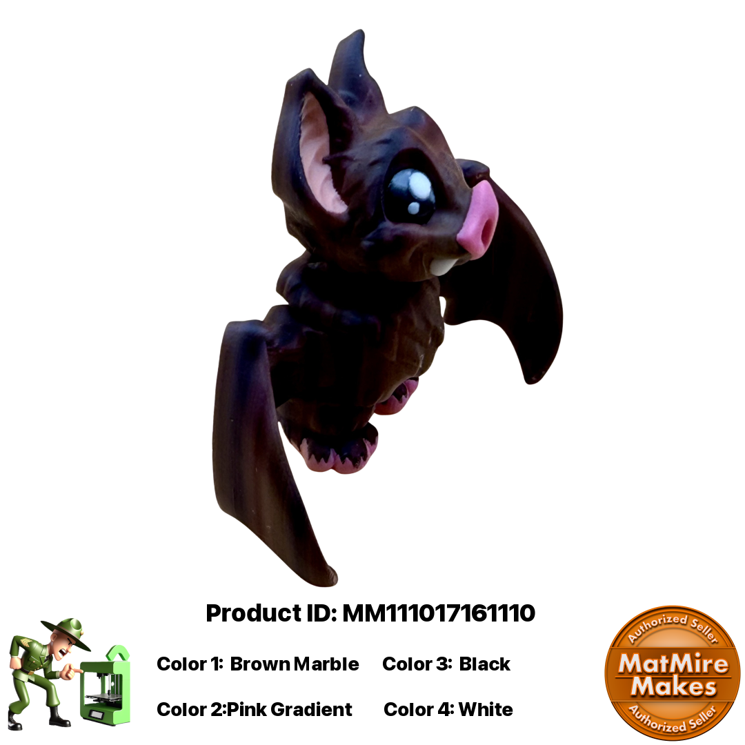 🦇 Bat Figurine Pocket Pal Keychain / Zipper Pull 🦇