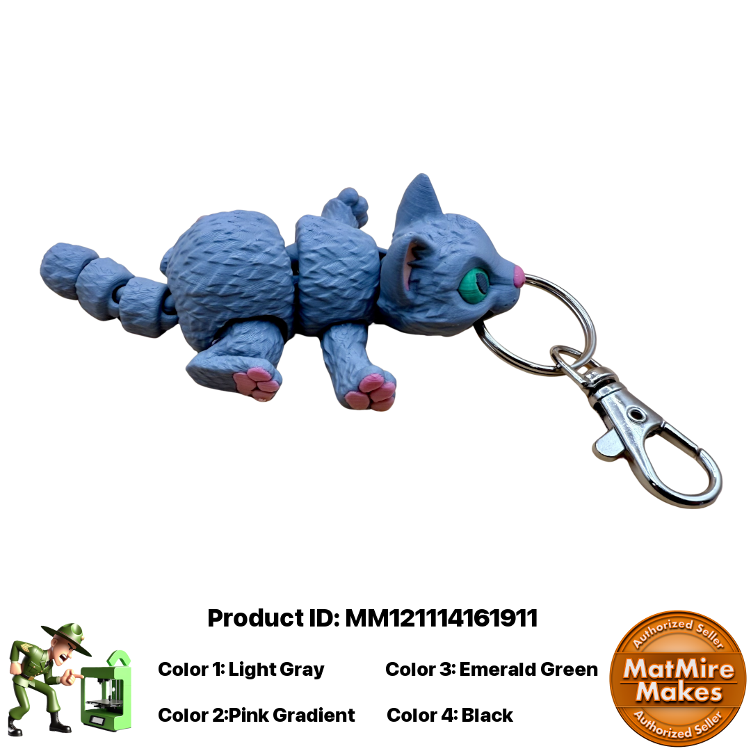 🐾 Cat Figurine Pocket Pal Keychain / Zipper Pull 🐾