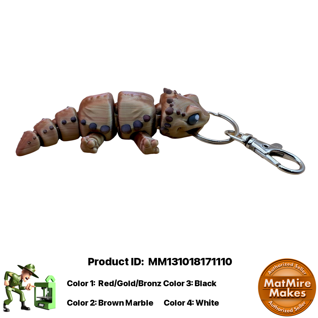 Bearded Dragon Figurine Pocket Pal Keychain / Zipper Pull